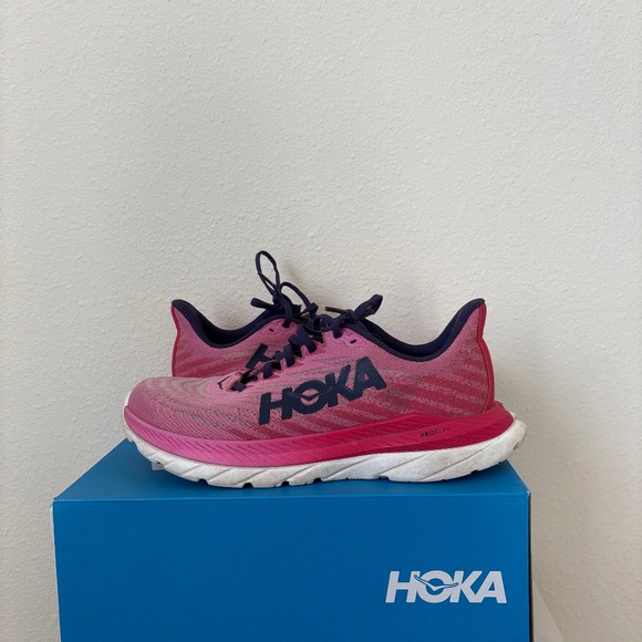WOMENS HOKA MACH 5 running shoes size 7.5 - Picture 2 of 8